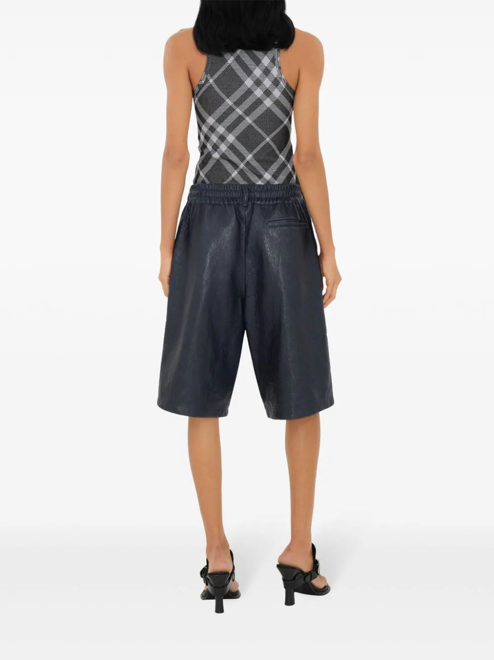 Burberry Check Stretch Cotton Tank Top