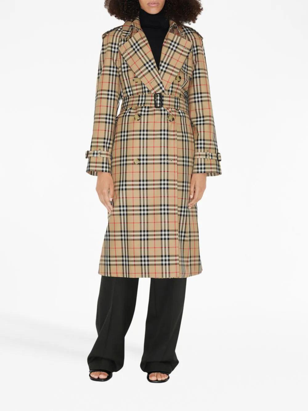 Burberry Check Trench Coat
