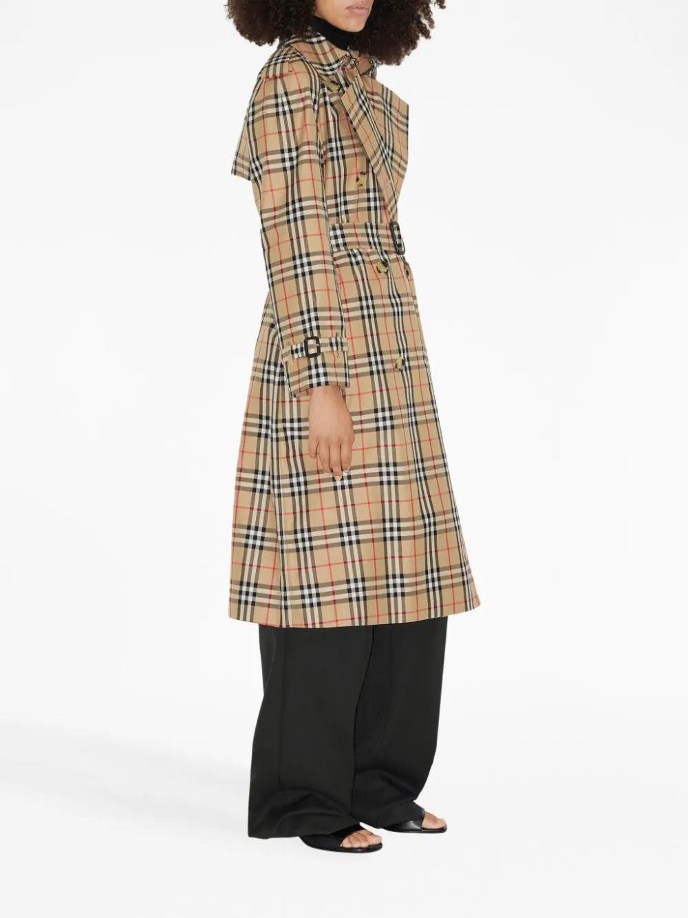 Burberry Check Trench Coat