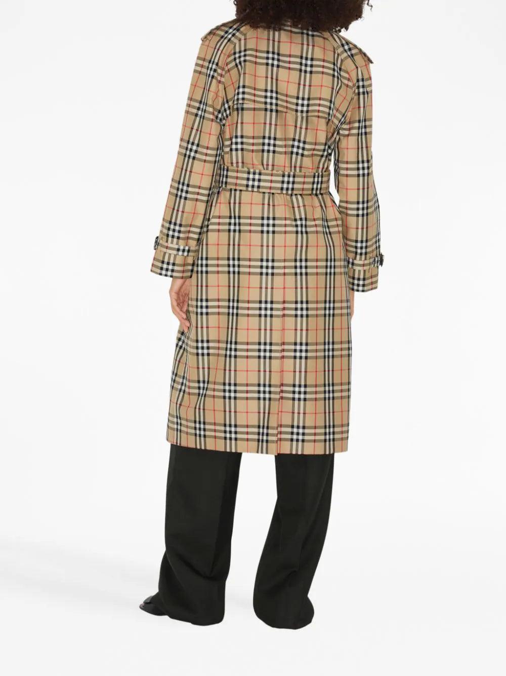Burberry Check Trench Coat