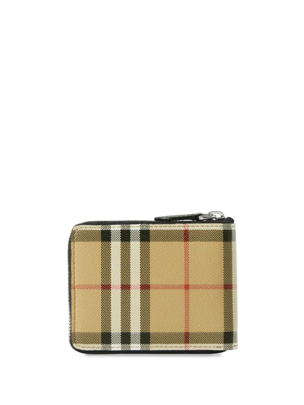 Burberry Check Wallet With Zip