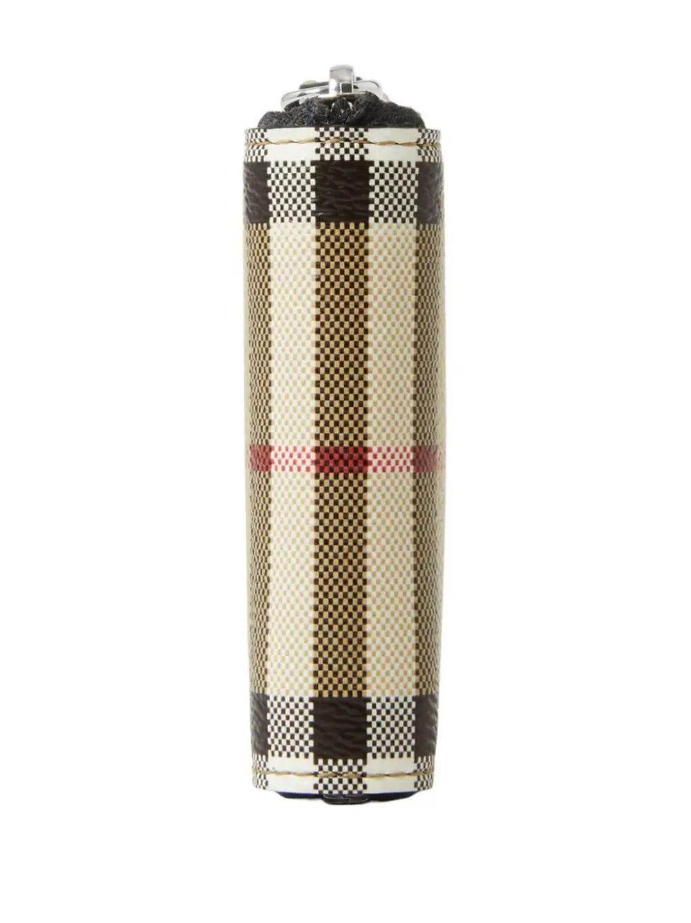 Burberry Check Wallet With Zip