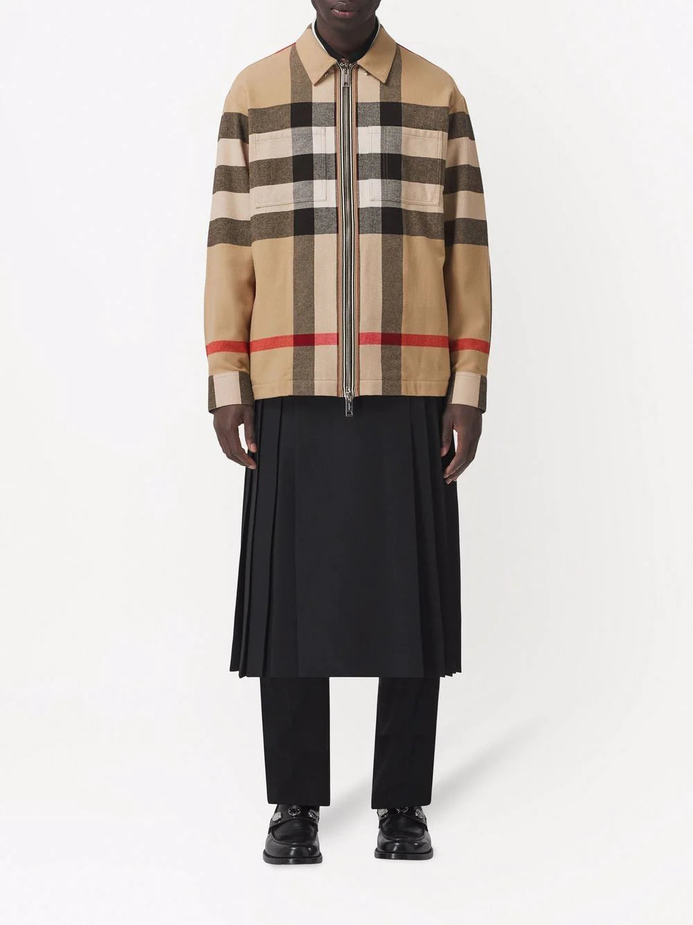 Burberry Check Wool Cotton Overshirt