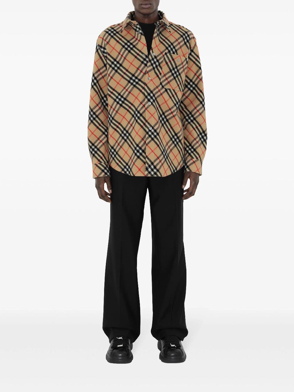 Burberry Check Wool Shirt