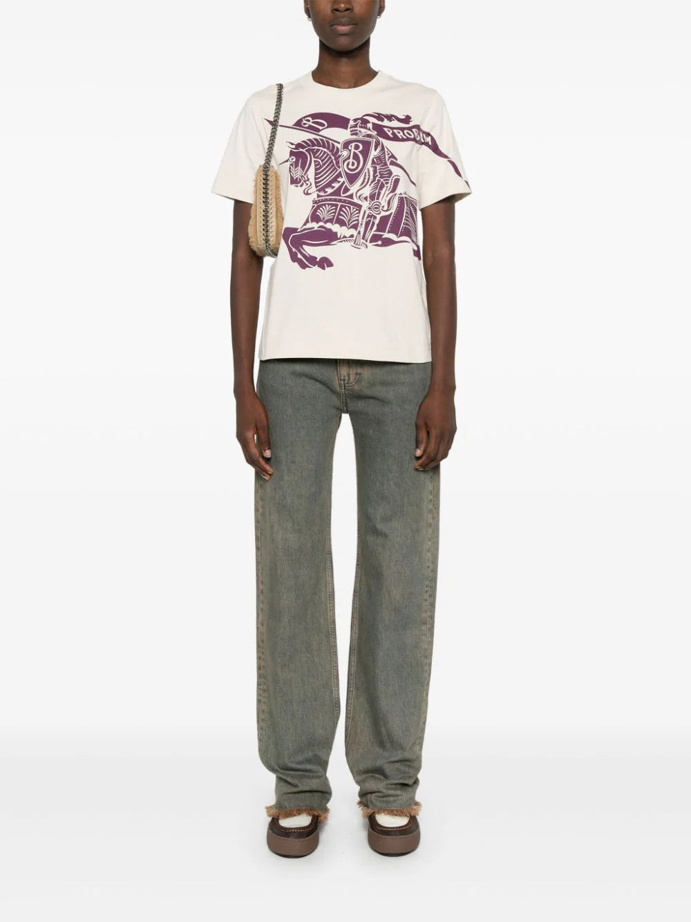 Burberry Cotton T-shirt With Ekd