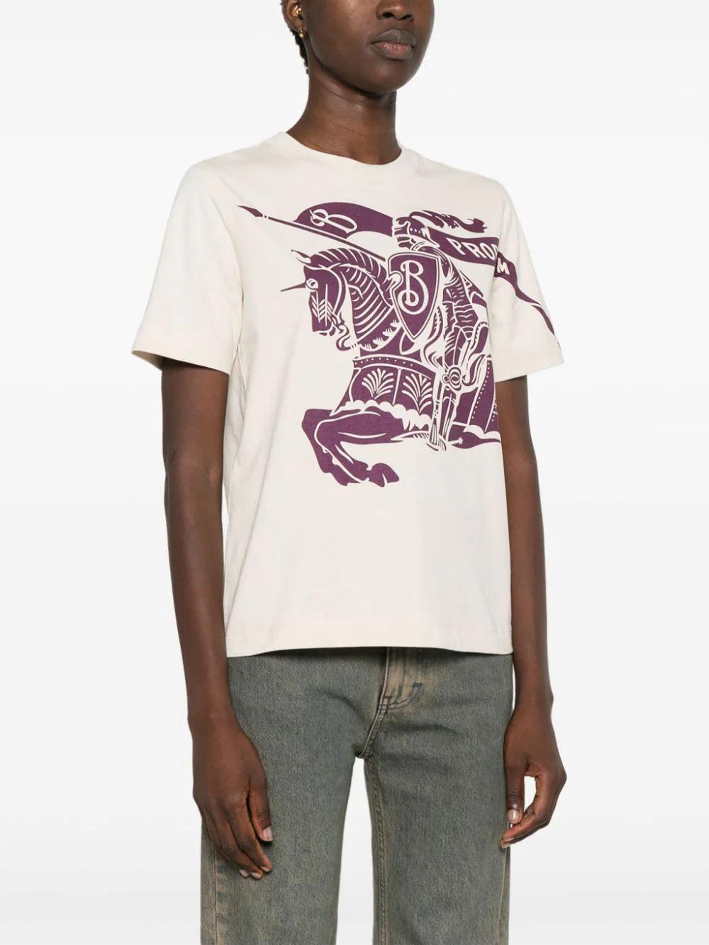Burberry Cotton T-shirt With Ekd