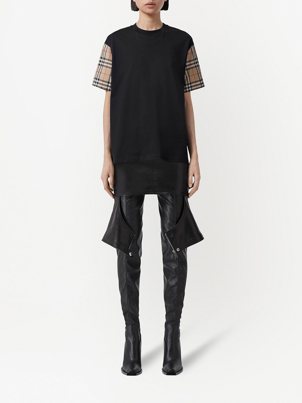 Burberry Cotton T-shirt With Sleeves