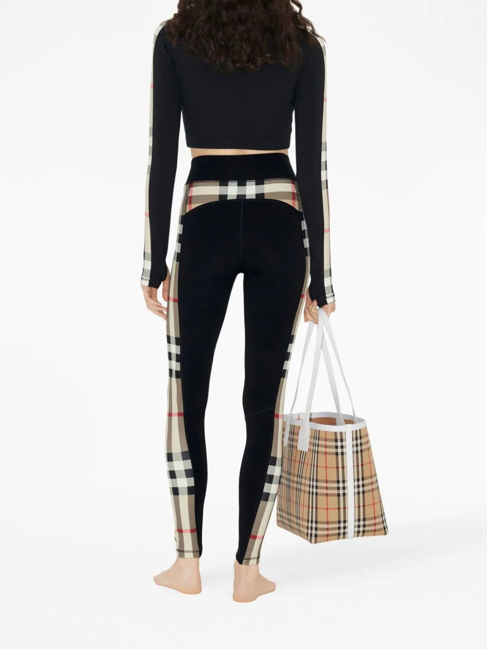 Burberry Cropped Top With Zip And Trim