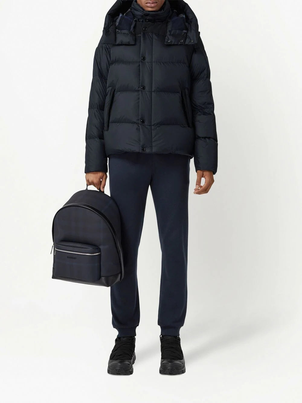 Burberry Detachable Sleeve Hooded Puffer Jacket