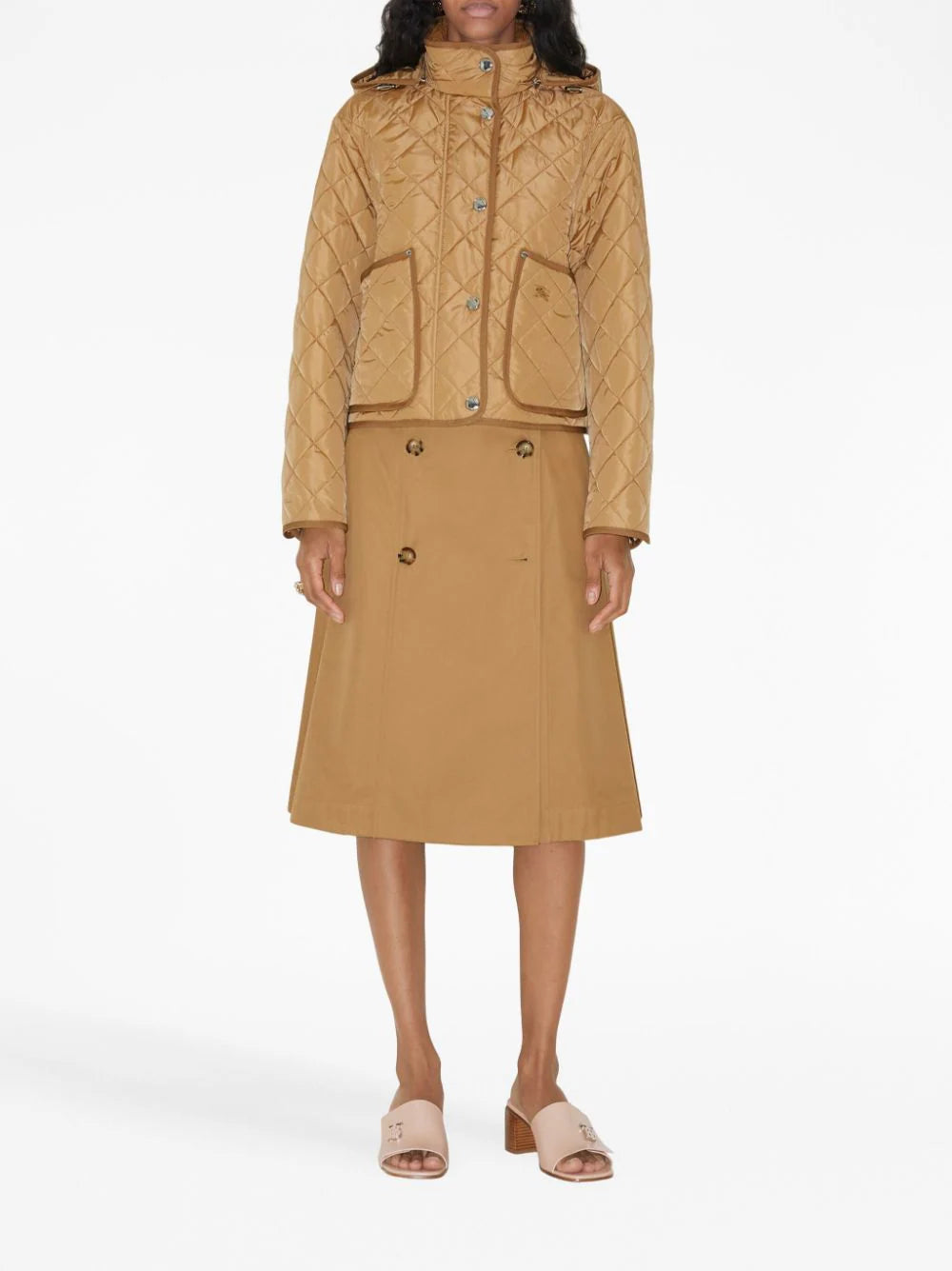 Burberry Diamond Quilted Cropped Jacket
