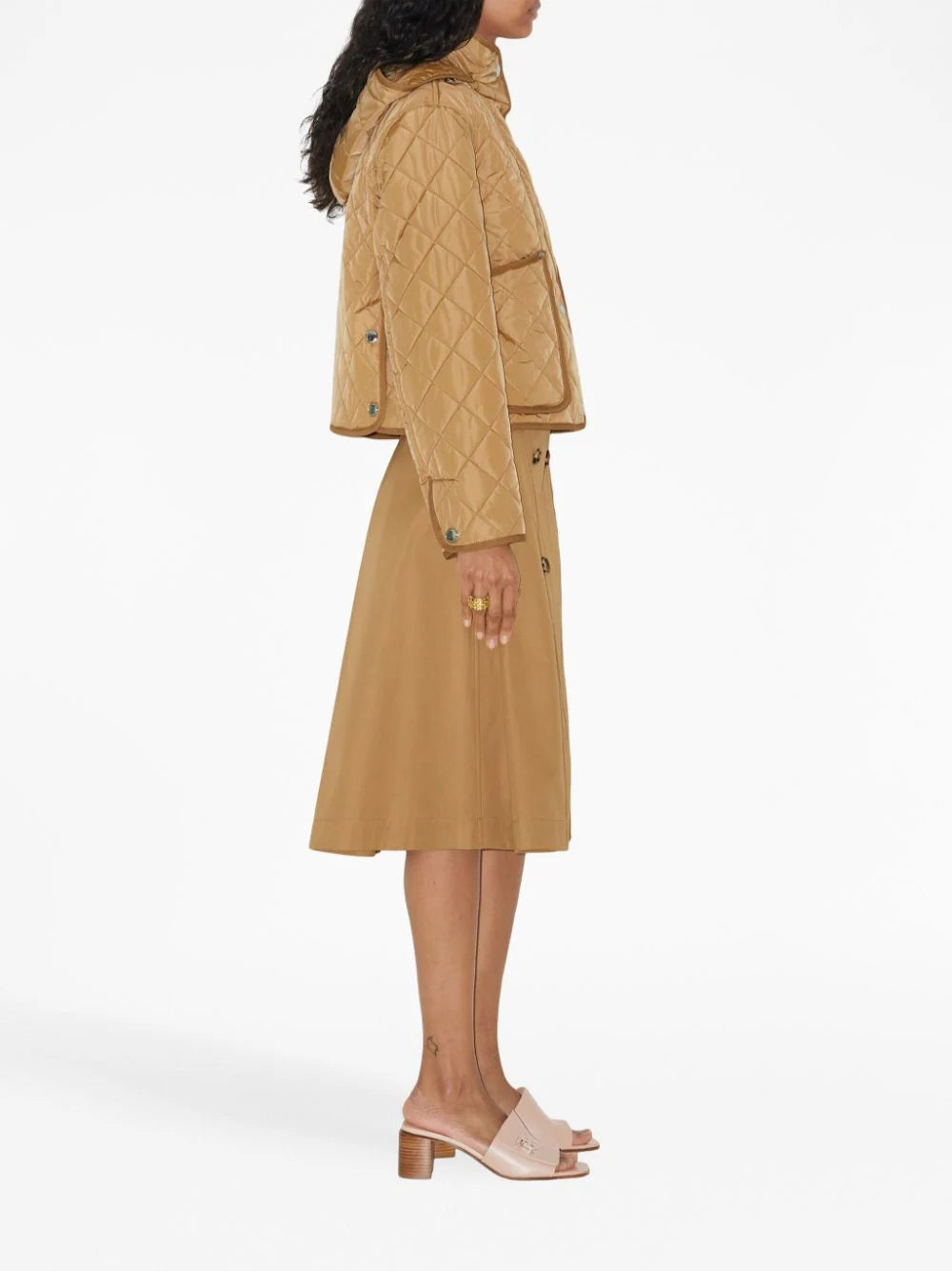 Burberry Diamond Quilted Cropped Jacket