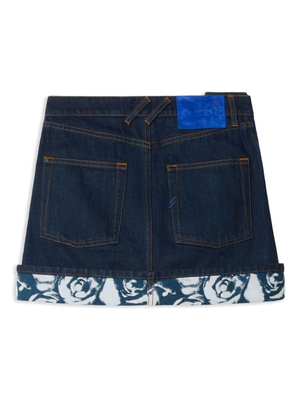 Burberry Heavyweight Denim Mini Skirt