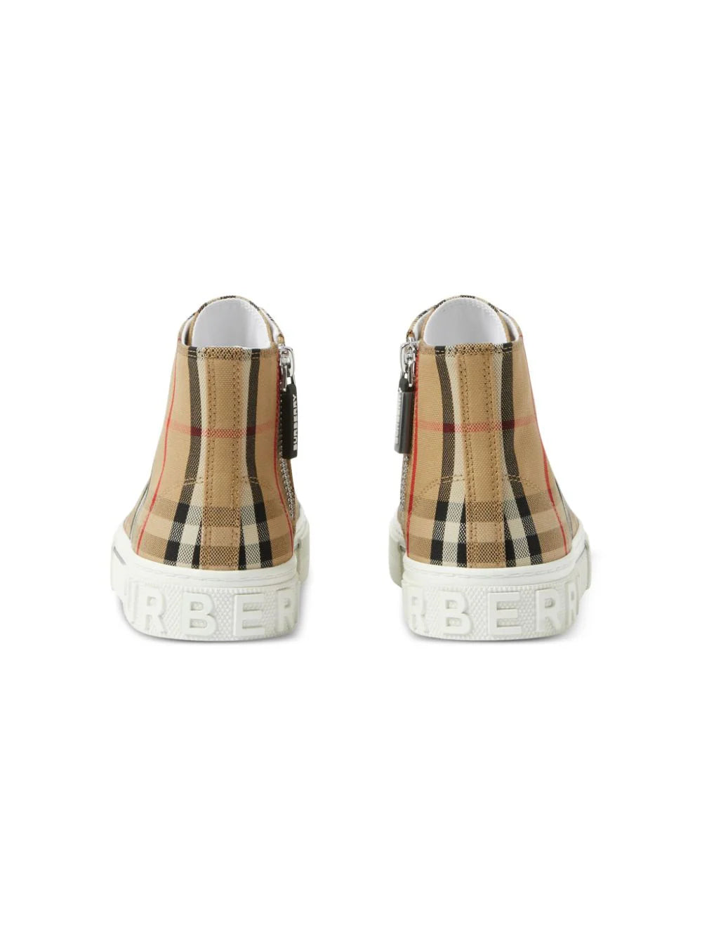 Burberry Kids Check High-top Sneakers