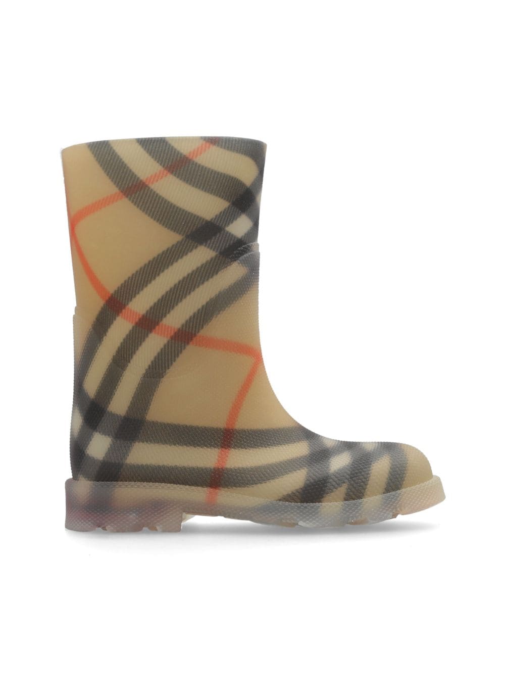 Burberry Kids Check Rubber Marsh High Boots