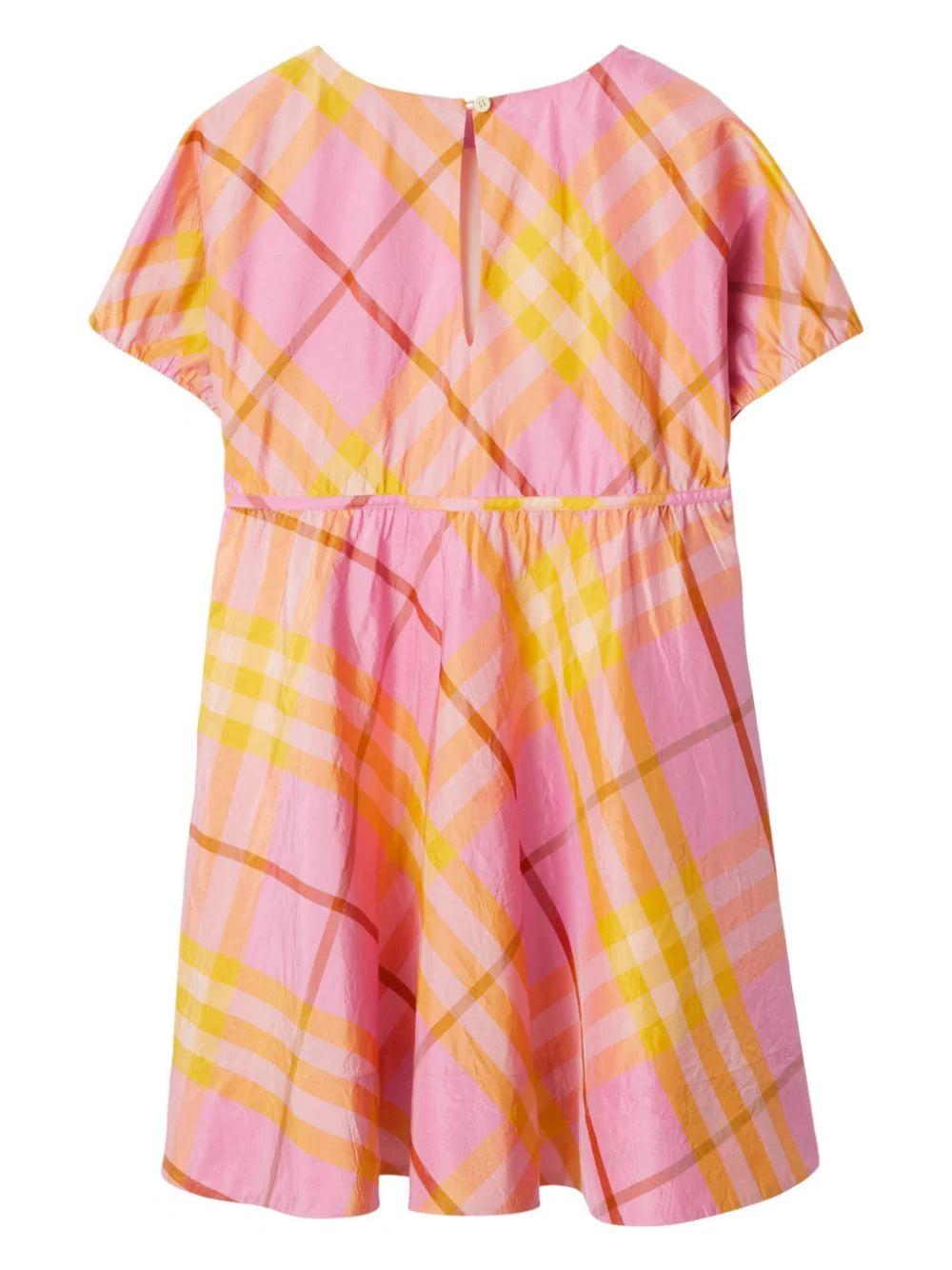 Burberry Kids Check Silk Dress