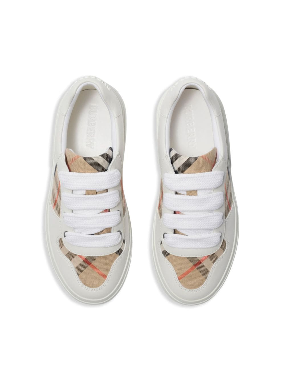 Burberry Kids Check Sneakers