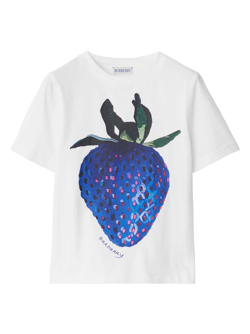 Burberry Kids Cotton t-shirt with strawberry