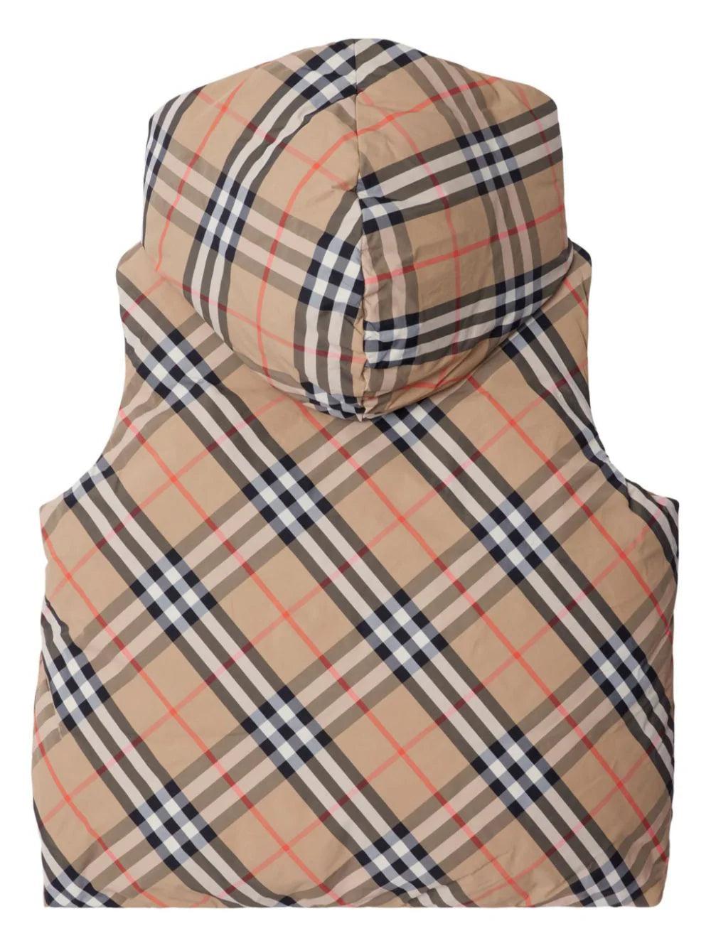 Burberry Kids Reversible Check Padded Nylon Gilet