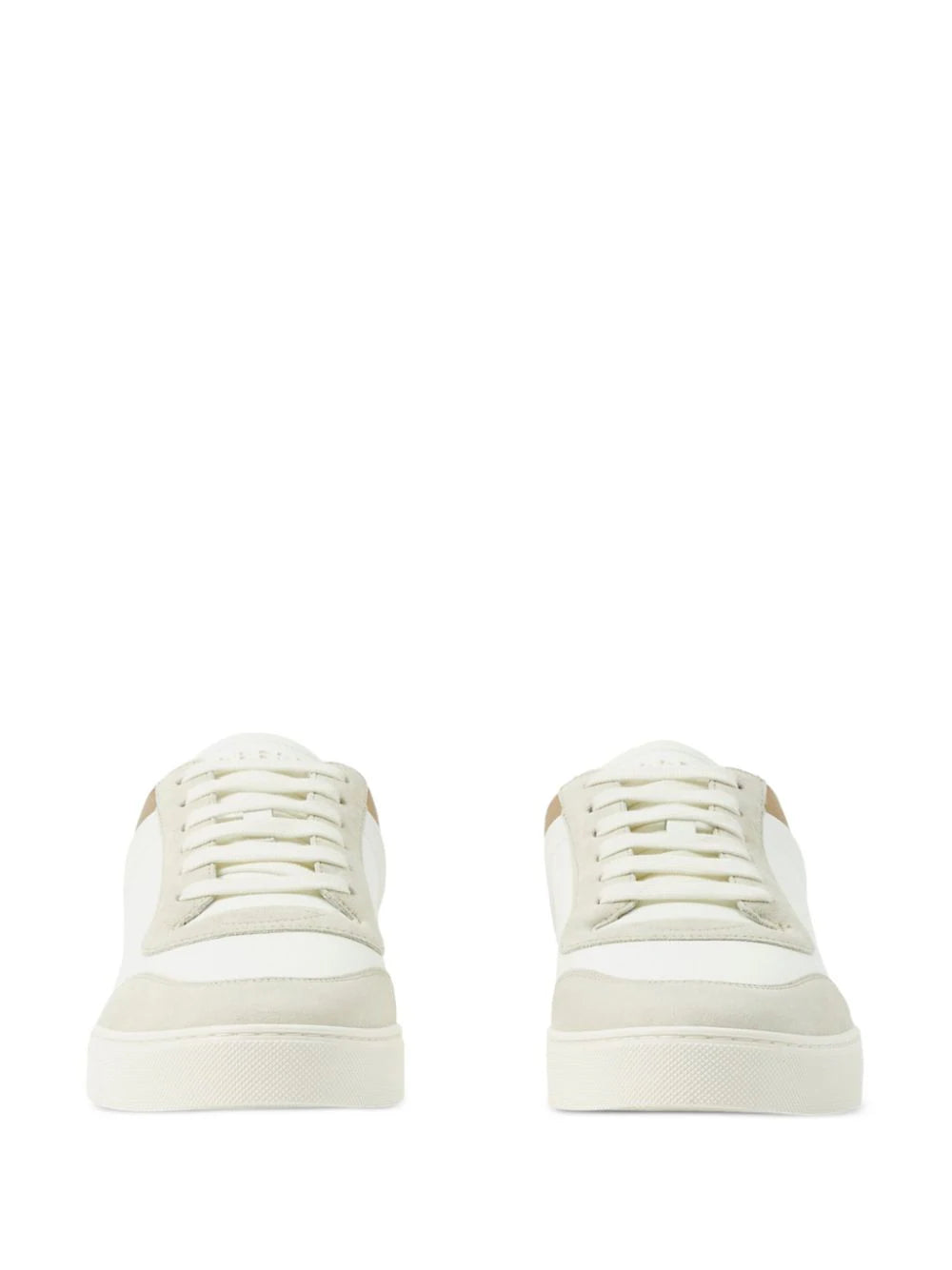 Burberry Leather Suede And Check Sneakers