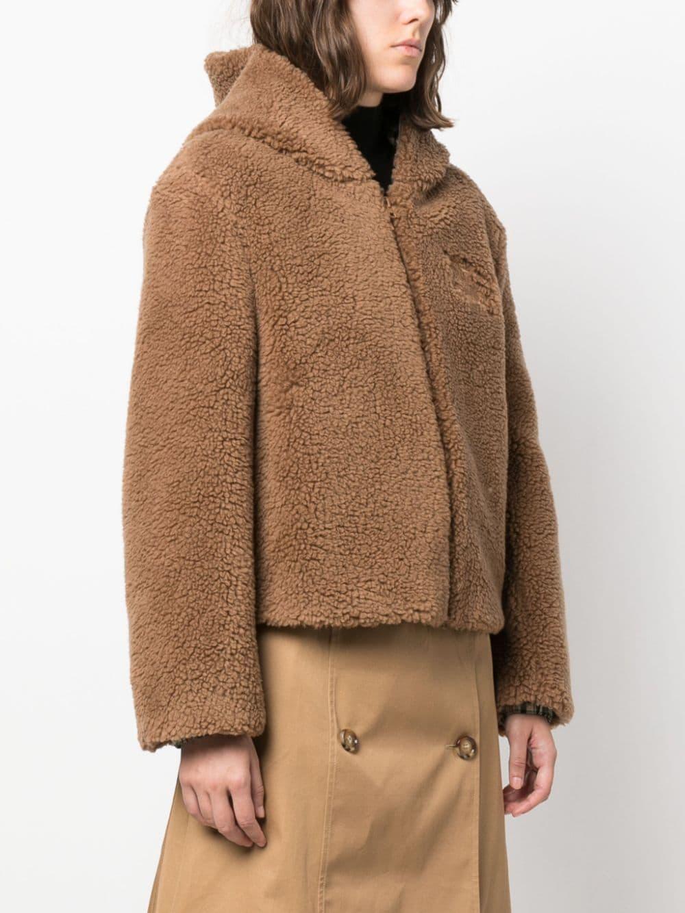 Burberry Logo-embroidered Fleece Jacket