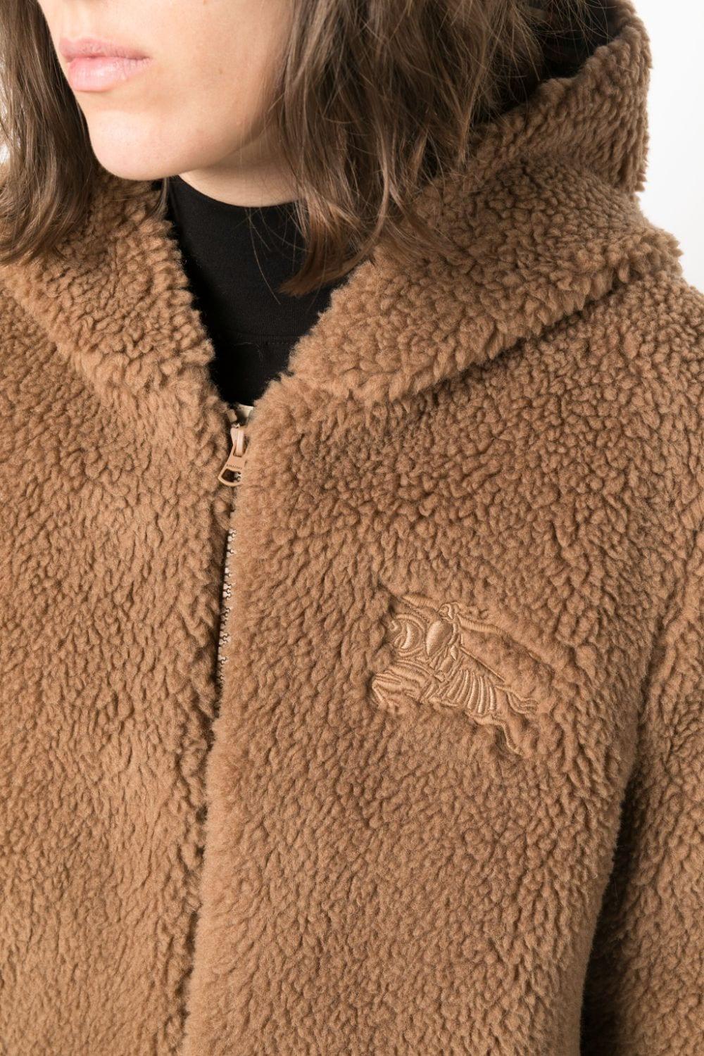 Burberry Logo-embroidered Fleece Jacket