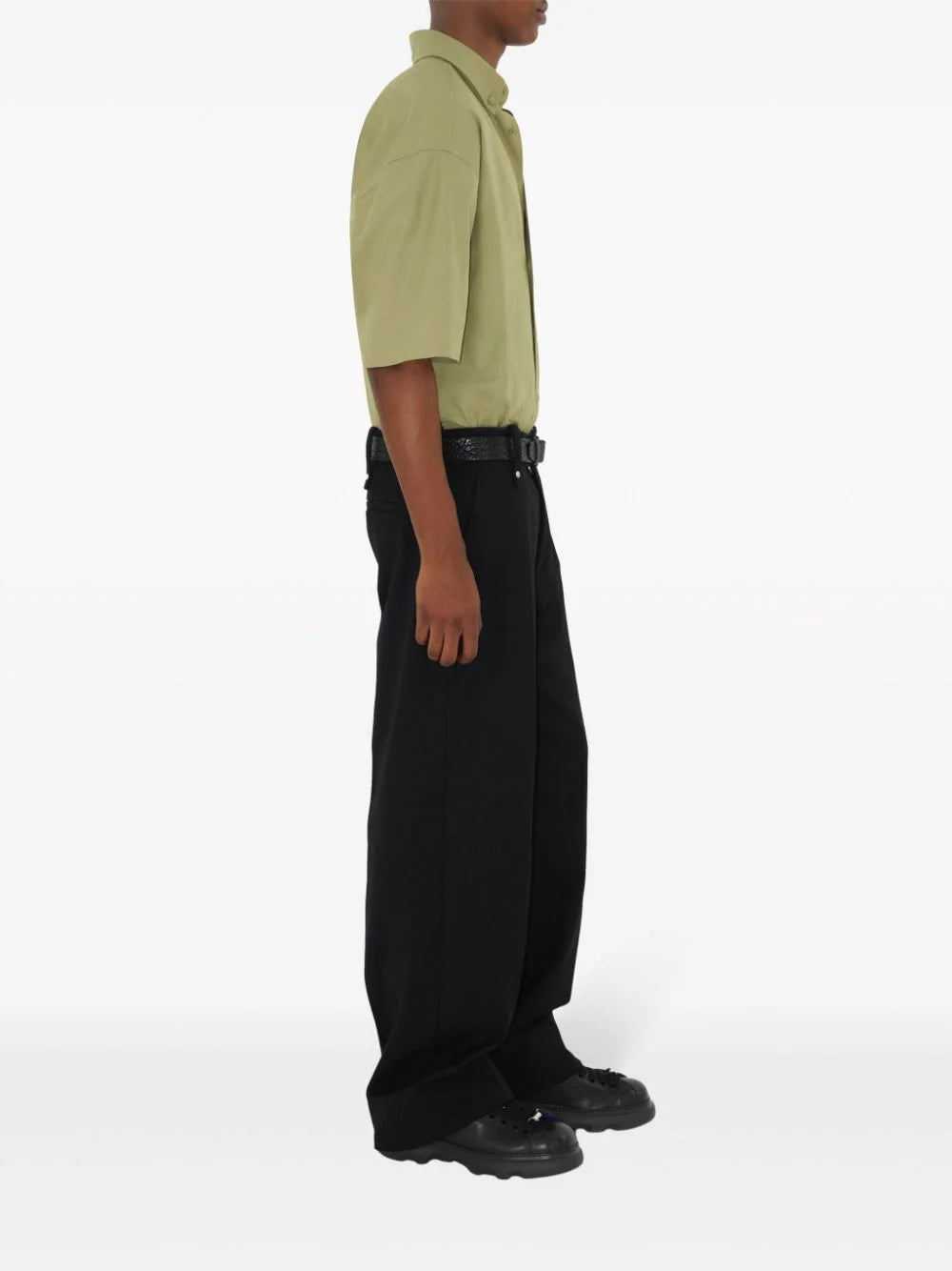 Burberry Logo-embroidered Poplin Shirt