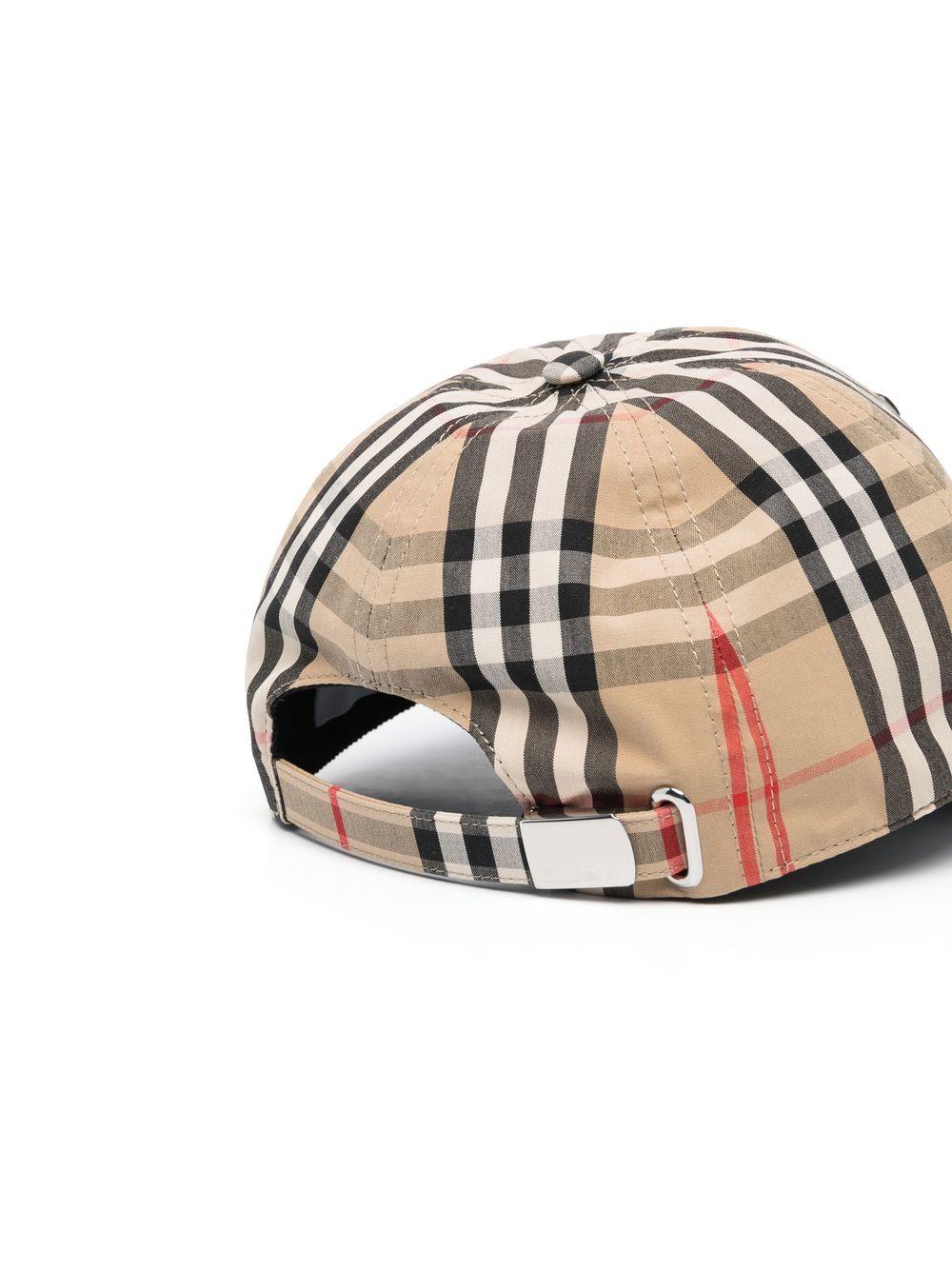 Burberry Monogram Motif Vintage Check Baseball Cap