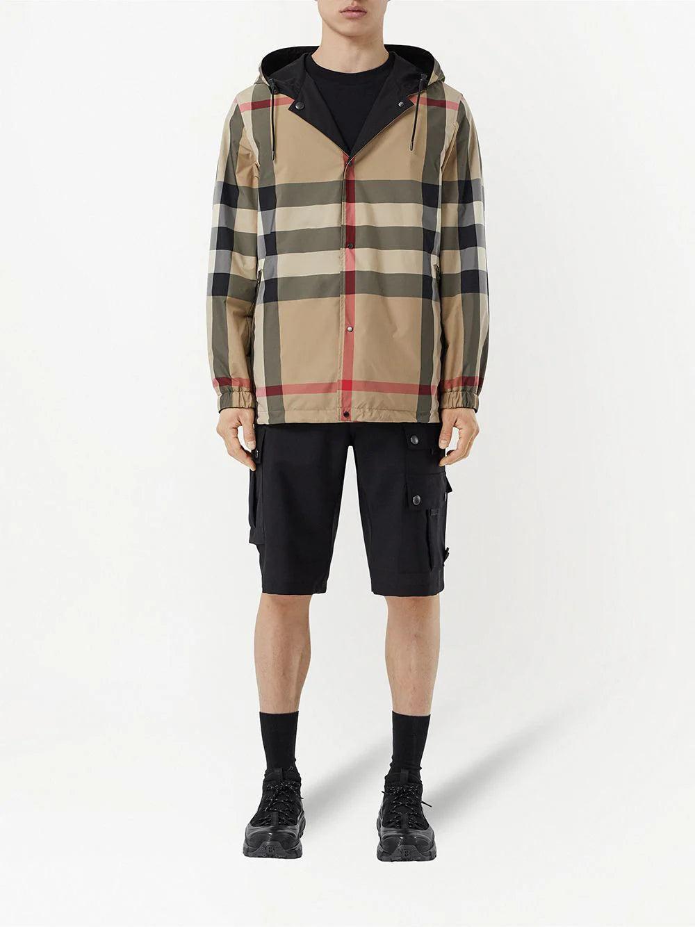 Burberry Reversible Check Hooded Jacket