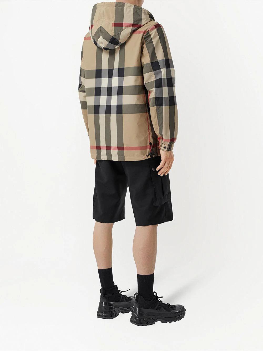 Burberry Reversible Check Hooded Jacket