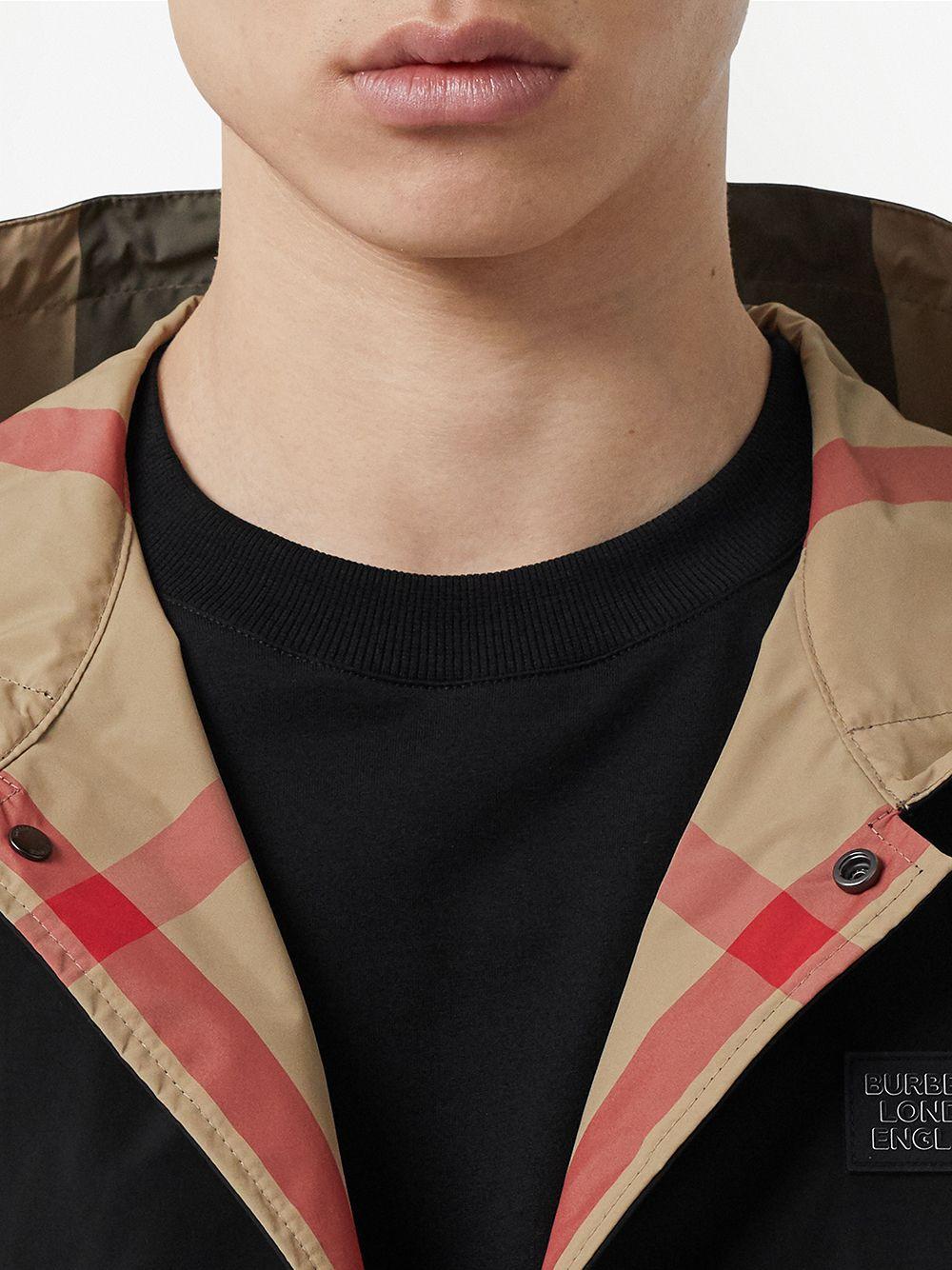 Burberry Reversible Check Hooded Jacket
