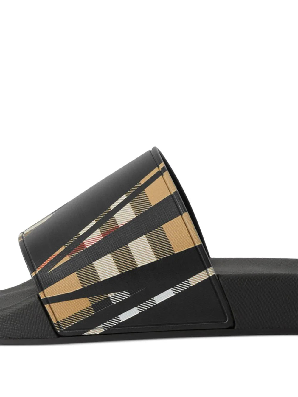 Burberry Sliced Check Print Slides
