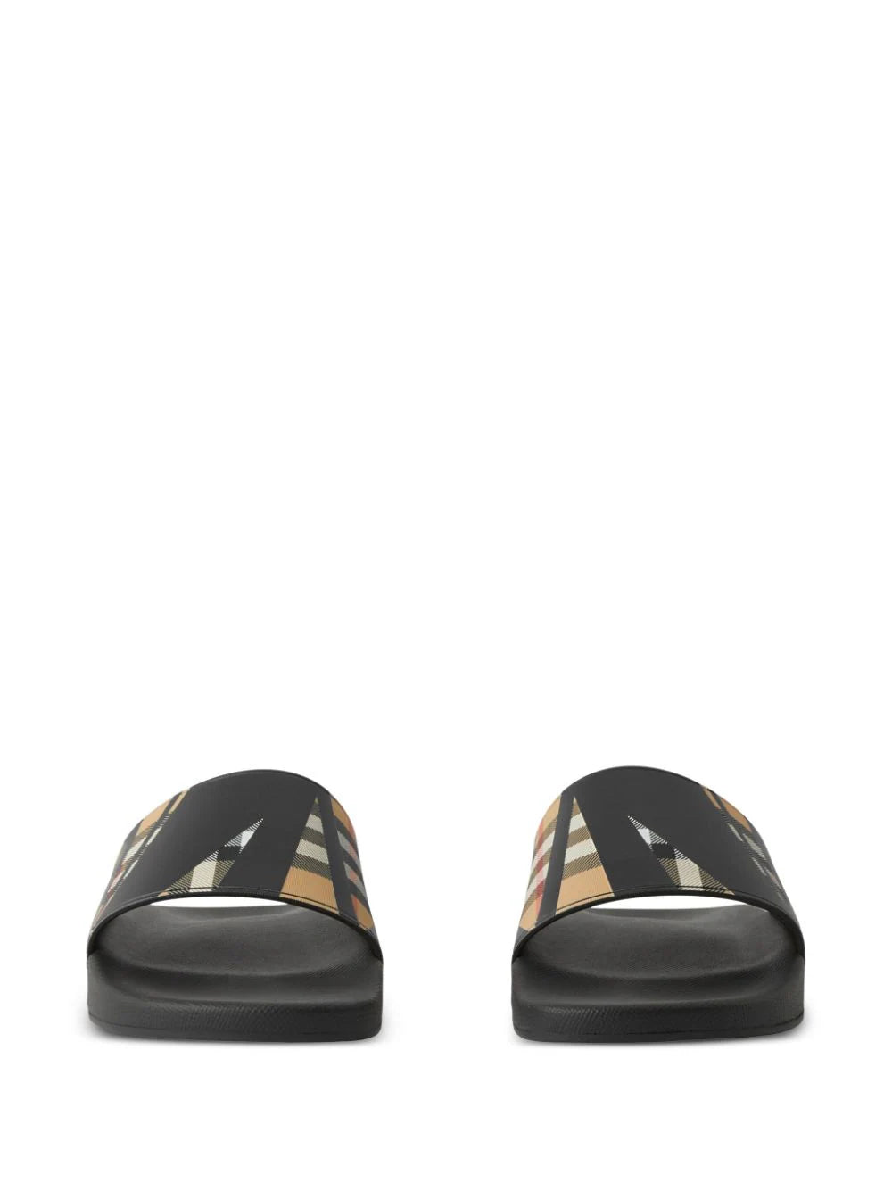 Burberry Sliced Check Print Slides