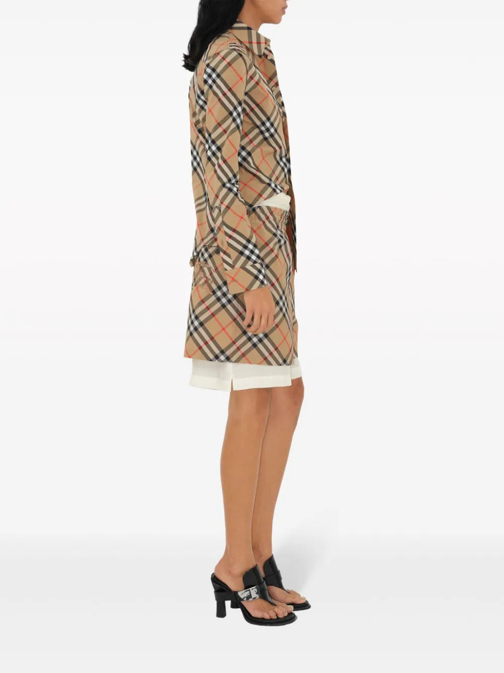Burberry Slim Fit Shirt In Check Cotton