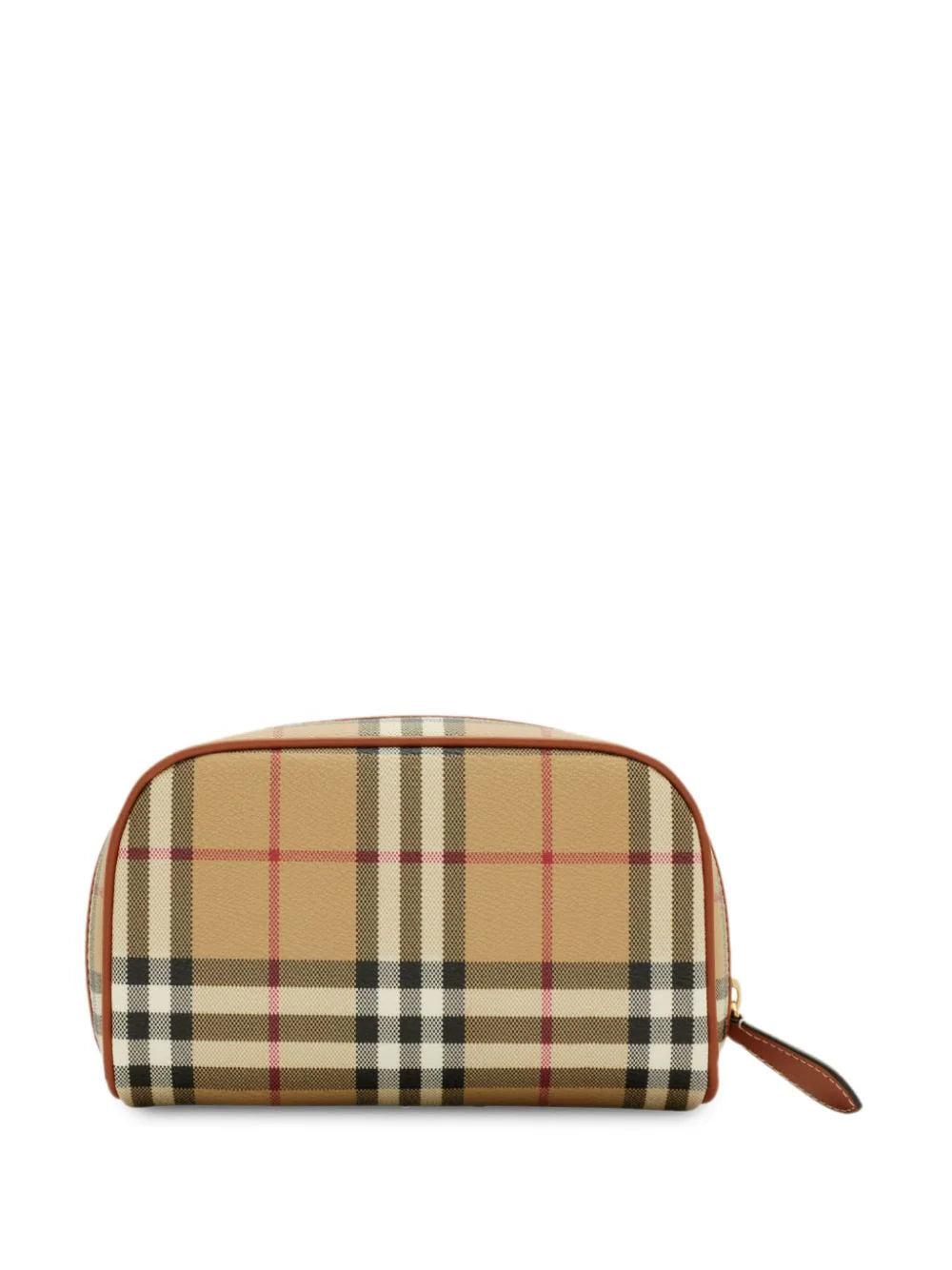 Burberry Small Check Travel Pouch