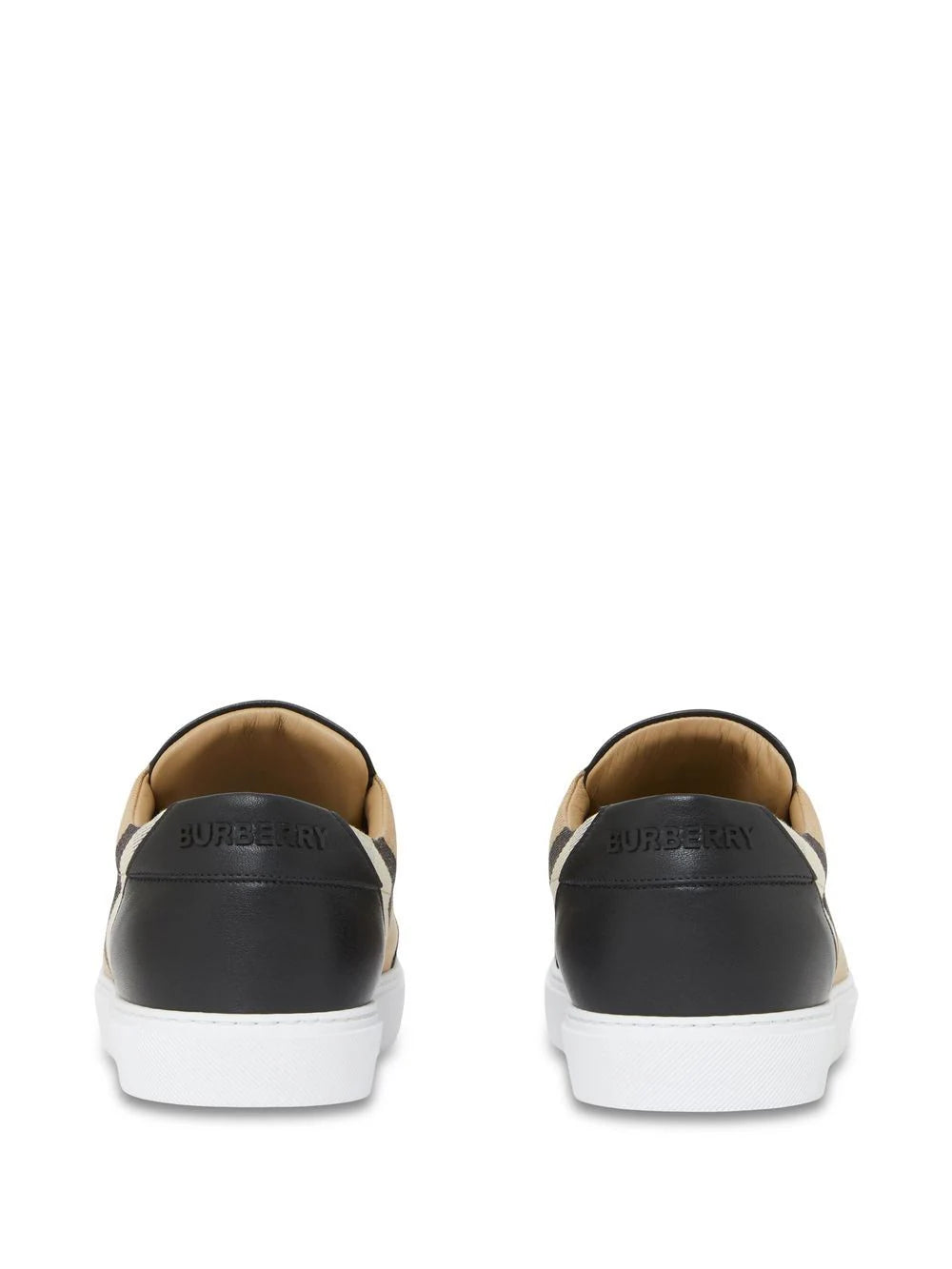 Burberry Sneaker In Leather And House Check Motif