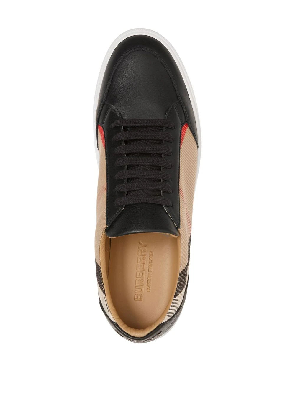 Burberry Sneaker In Leather And House Check Motif