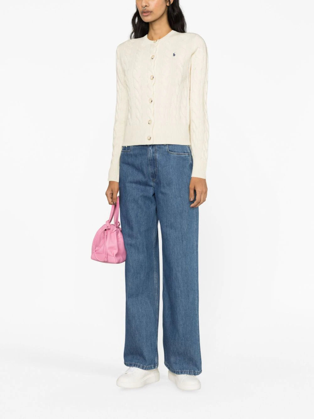 POLO RALPH LAUREN Cable-knit Wool-cashmere Cardigan