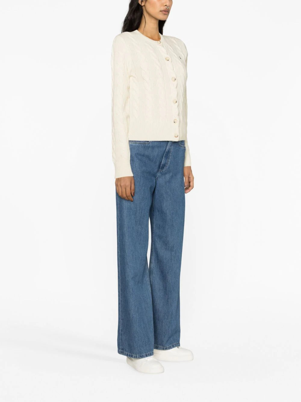 POLO RALPH LAUREN Cable-knit Wool-cashmere Cardigan
