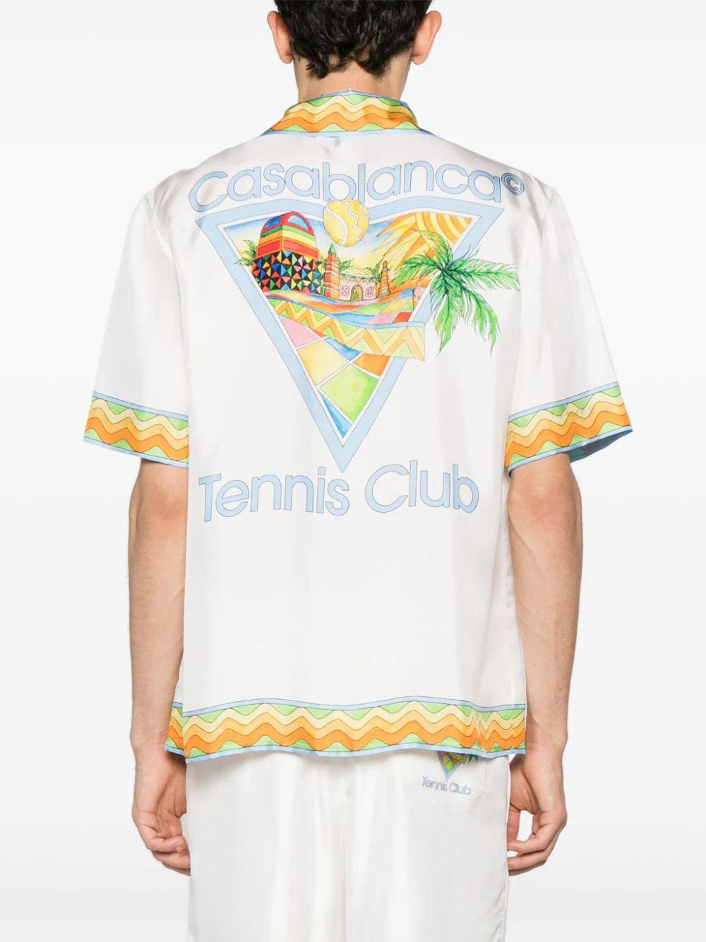 CASABLANCA Afro Cubism Tennis Club Shirt