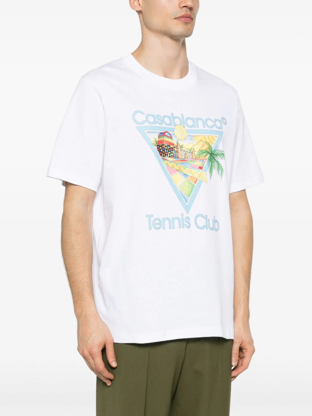 CASABLANCA Afro Cubism Tennis Club T-shirt