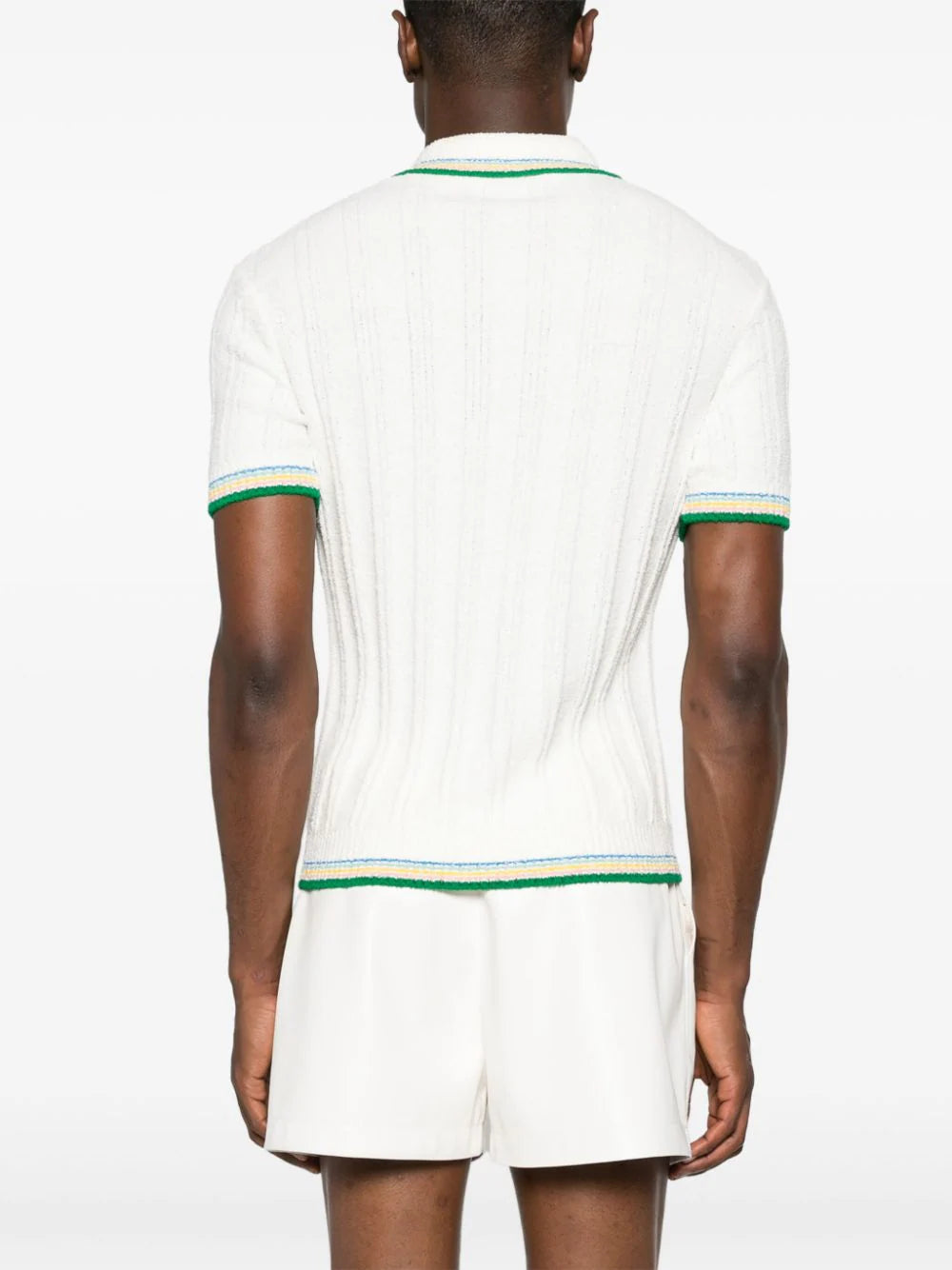CASABLANCA Bouclé Polo Shirt