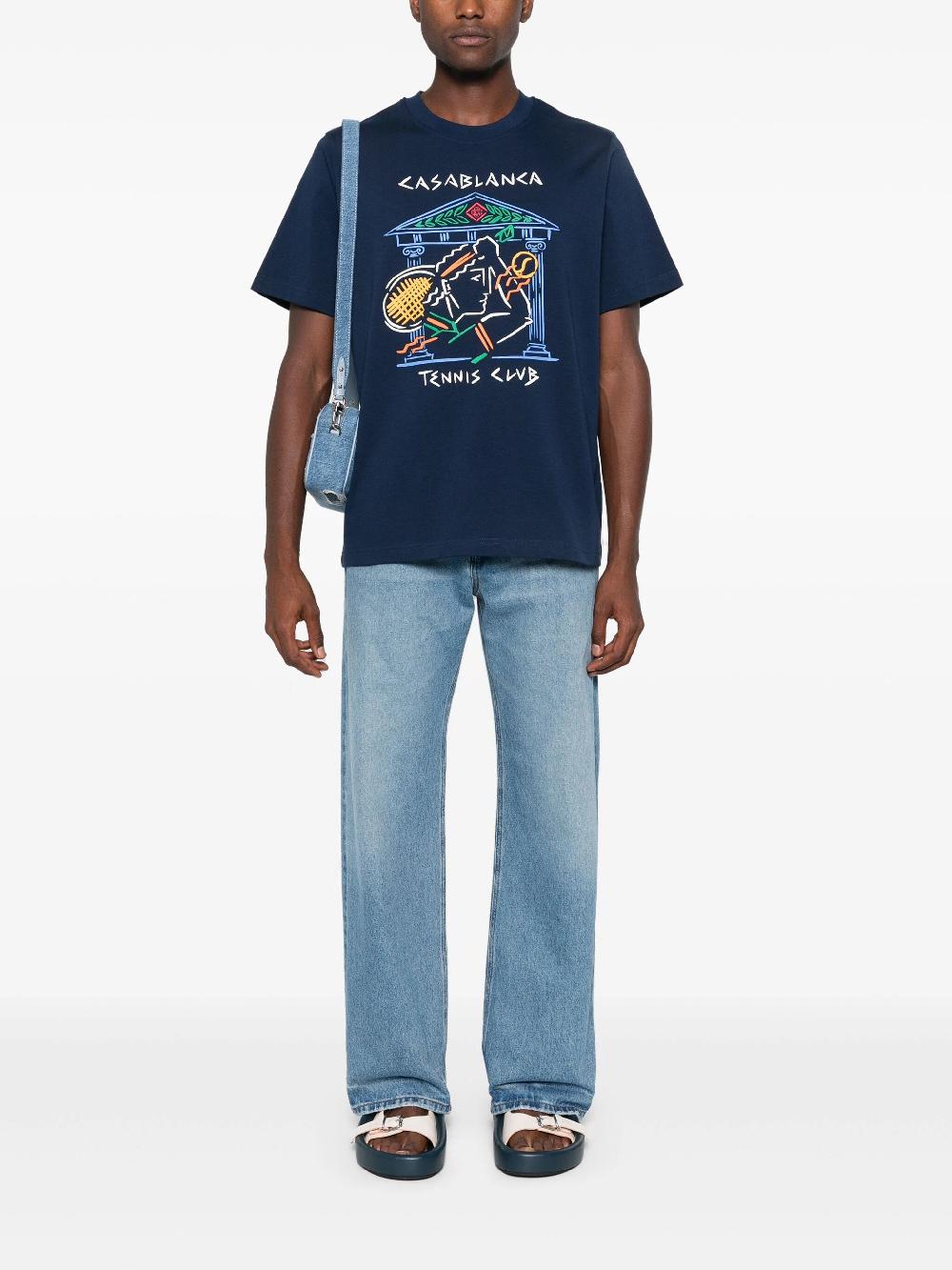 CASABLANCA Crayon Temple Tennis Club T-shirt