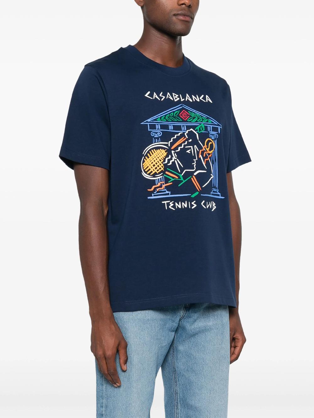 CASABLANCA Crayon Temple Tennis Club T-shirt