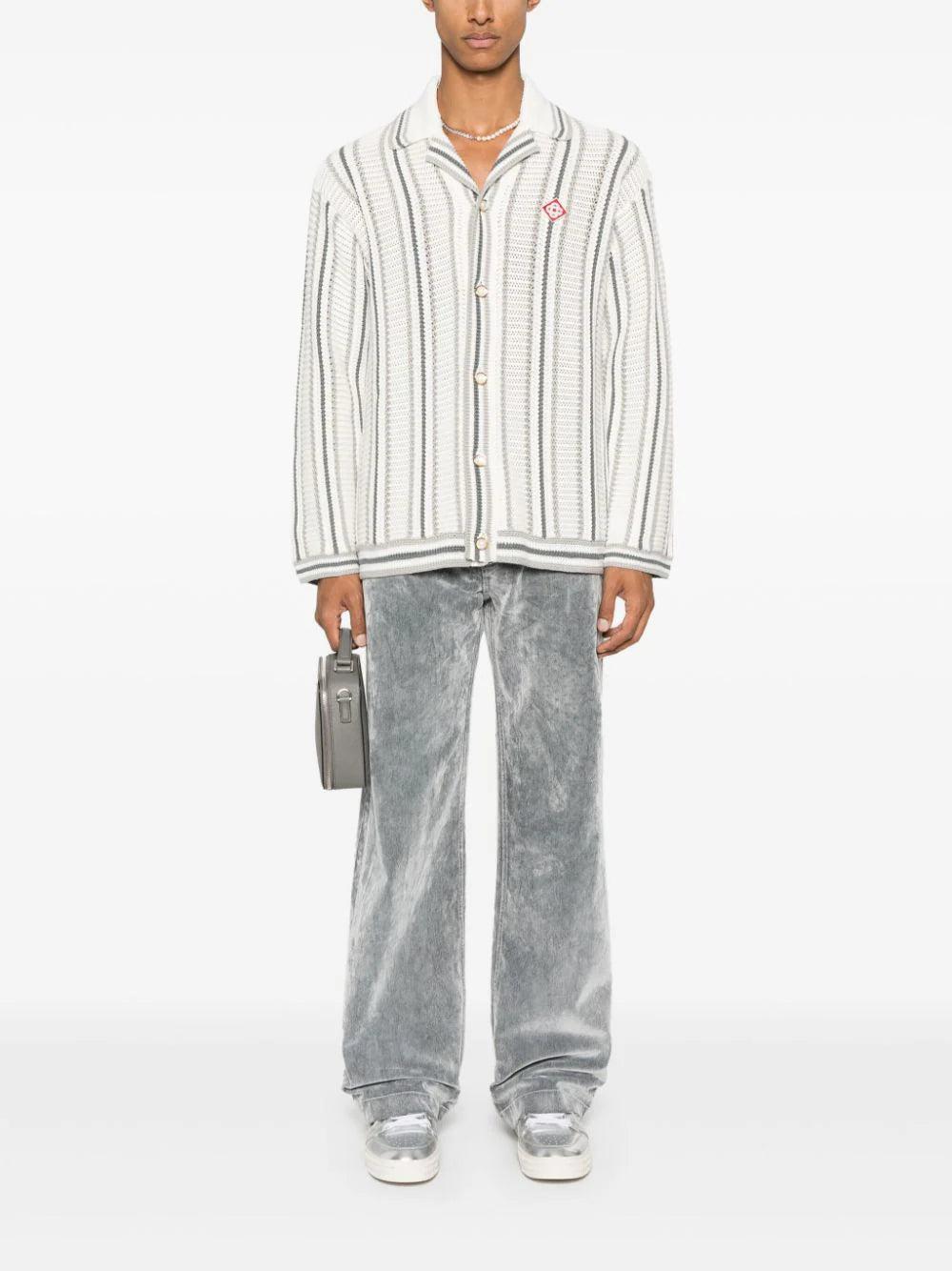 CASABLANCA Crochet Textured Shirt