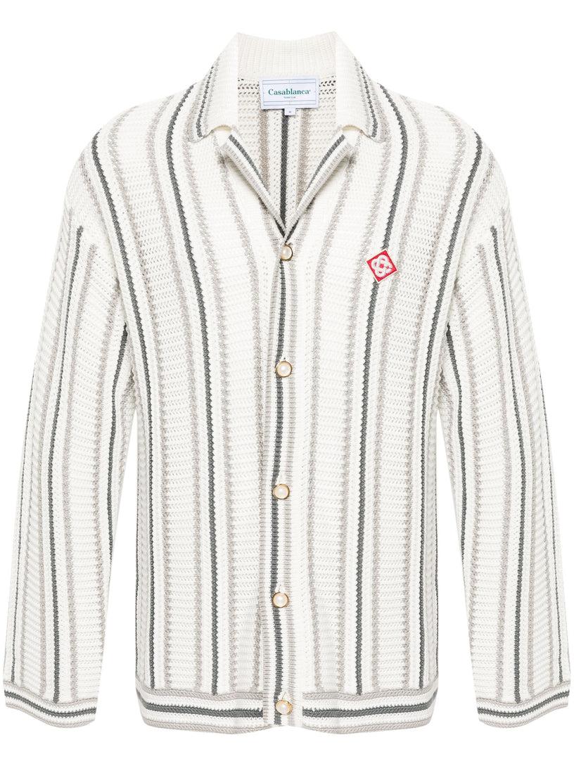CASABLANCA Crochet textured shirt