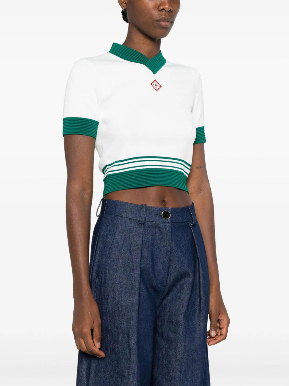 CASABLANCA Draped Tennis Top