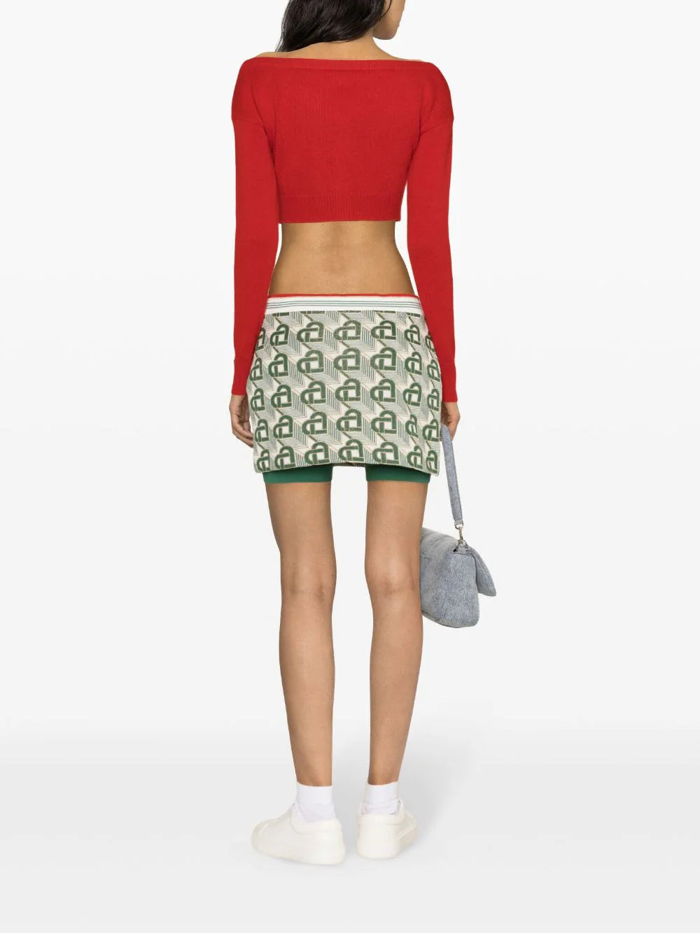 CASABLANCA Heart Monogram Skirt