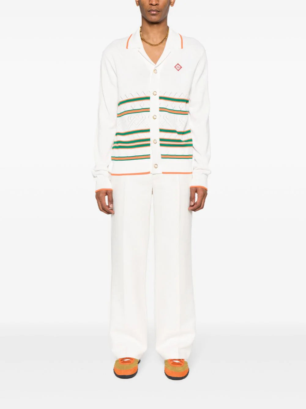 CASABLANCA Heart Pointelle Shirt