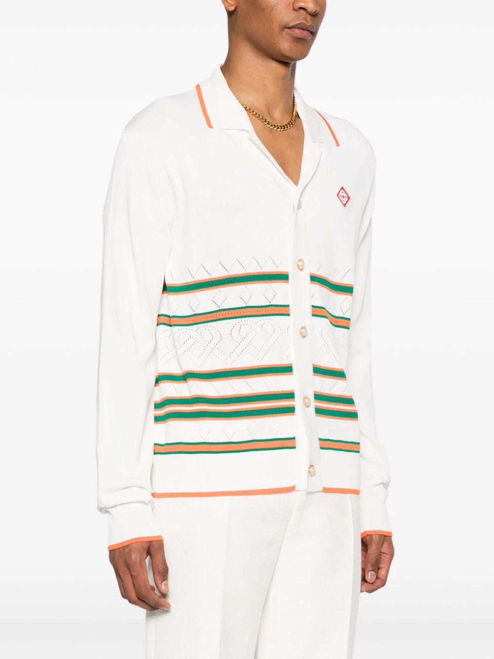 CASABLANCA Heart Pointelle Shirt