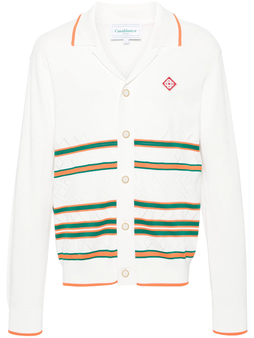 CASABLANCA Heart pointelle shirt
